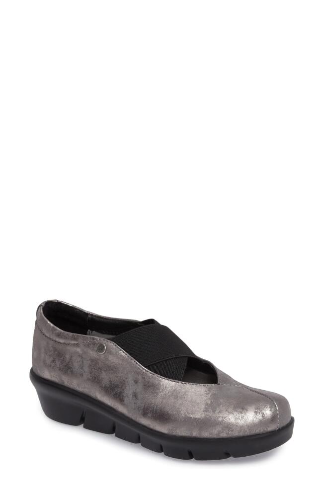 Wolky Cursa Slip-On Sneaker in Gray Leather Cover