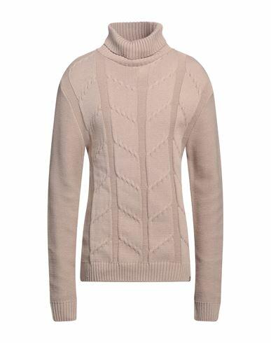 Why Not Brand Man Turtleneck Light brown Acrylic, Wool Cover