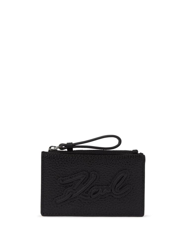 Karl Lagerfeld K/Skuare Grainy zip wallet - Black Cover