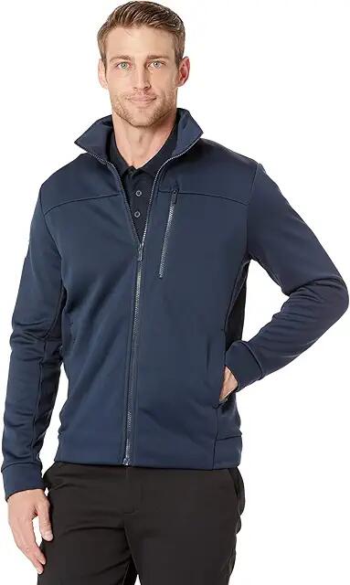 Helly Hansen Crew Fleece Jacket (Navy) Men's Clothing Cover