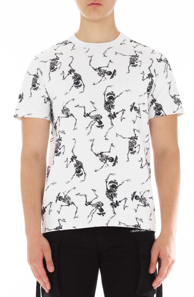 Cult of Individuality Skeleton Graphic T-Shirt in White Cover