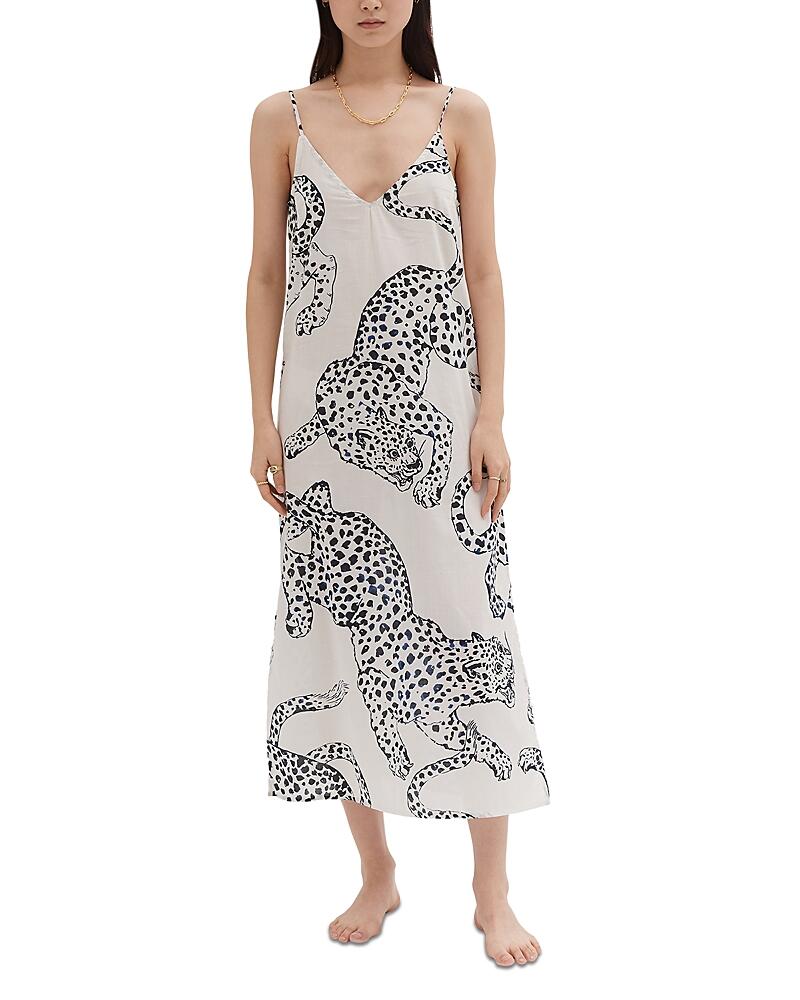 Desmond & Dempsey Jag Print Nightgown Cover