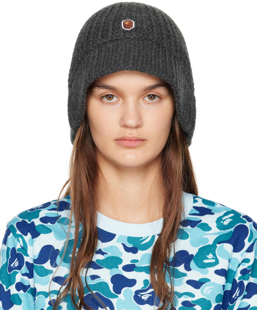 BAPE Gray Ape Head One Point Bucket Hat Cover