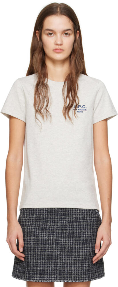 A.P.C. Gray Denise T-Shirt Cover