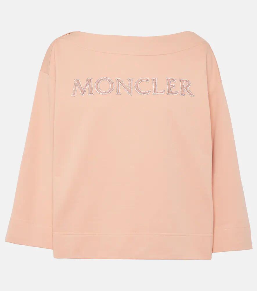 Moncler Logo cotton jersey sweatshirt Cover