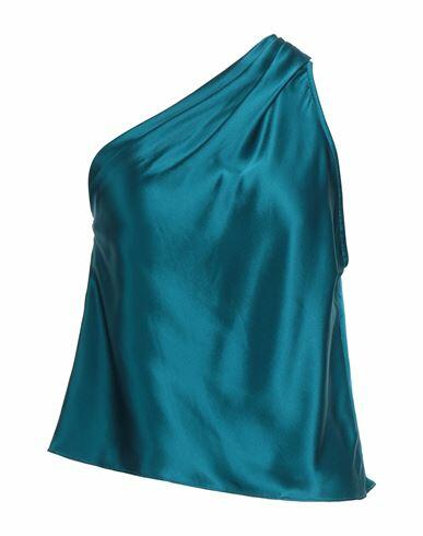 Michelle Mason Woman Top Deep jade Silk Cover