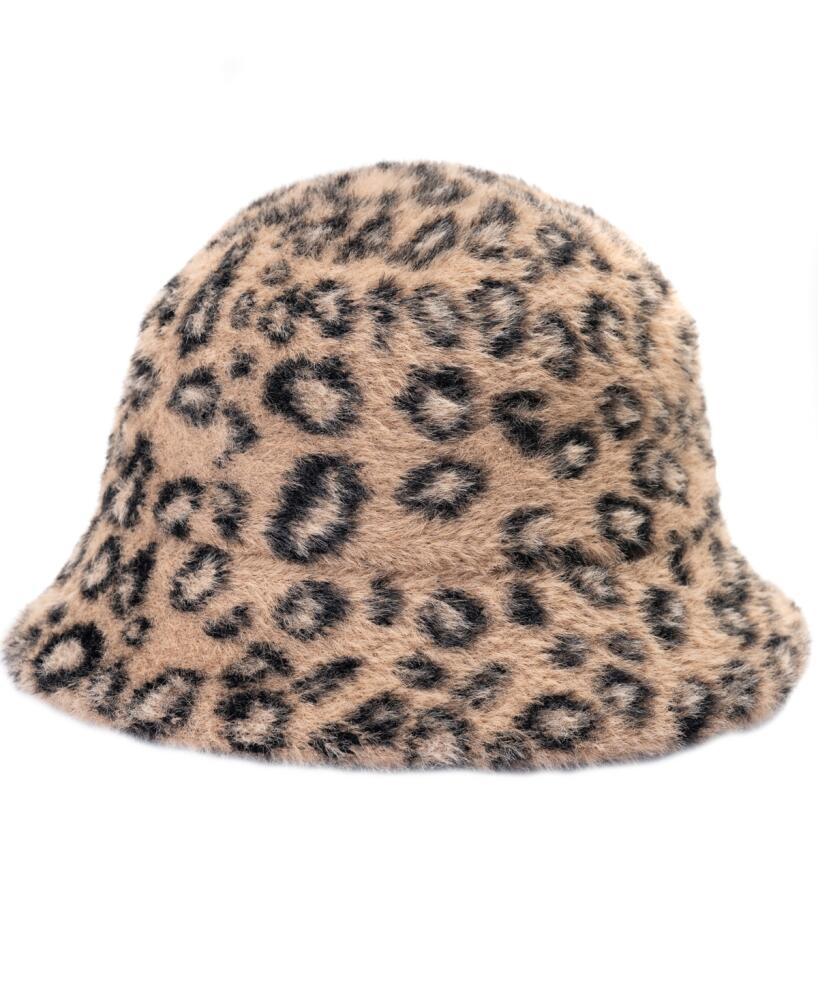 Vince Camuto Cozy Leopard Cloche - Camel Cover