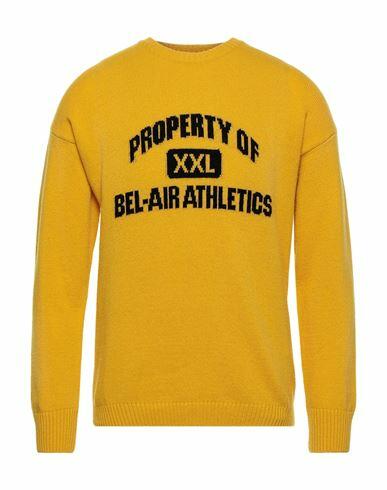 Bel-air Athletics Man Sweater Yellow Wool, Polyamide Cover