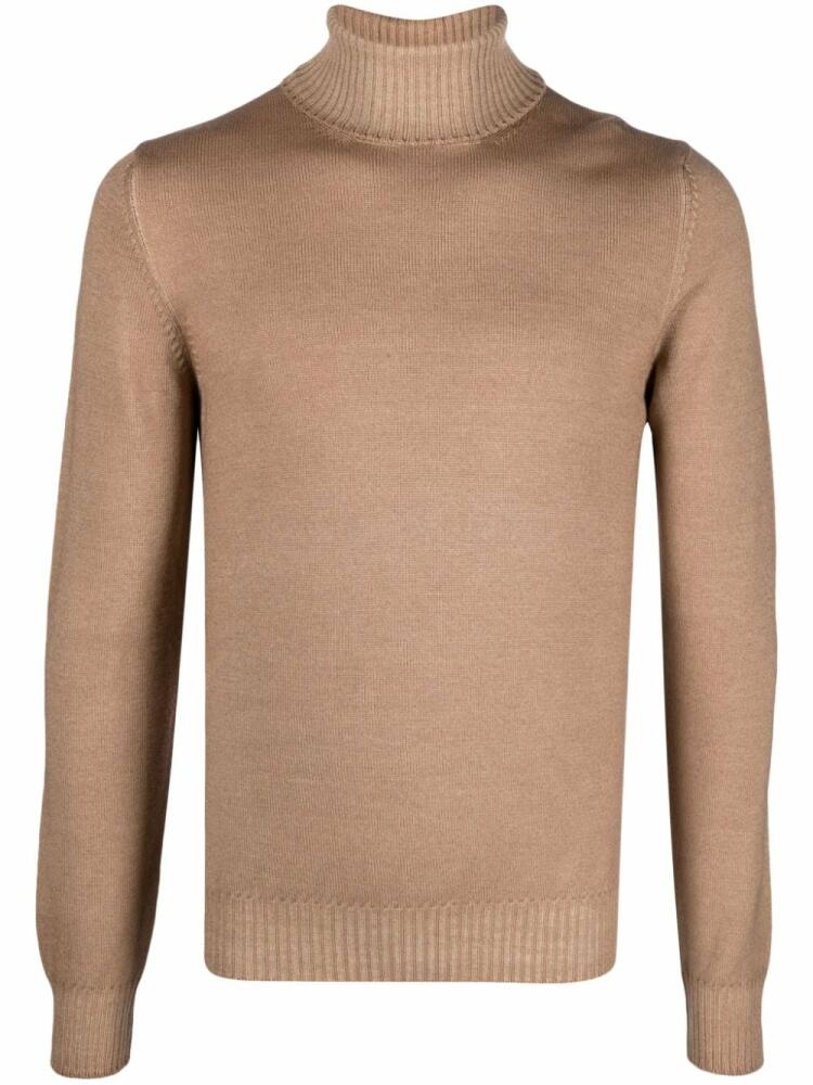 Fileria fine-knit virgin wool jumper - Brown Cover