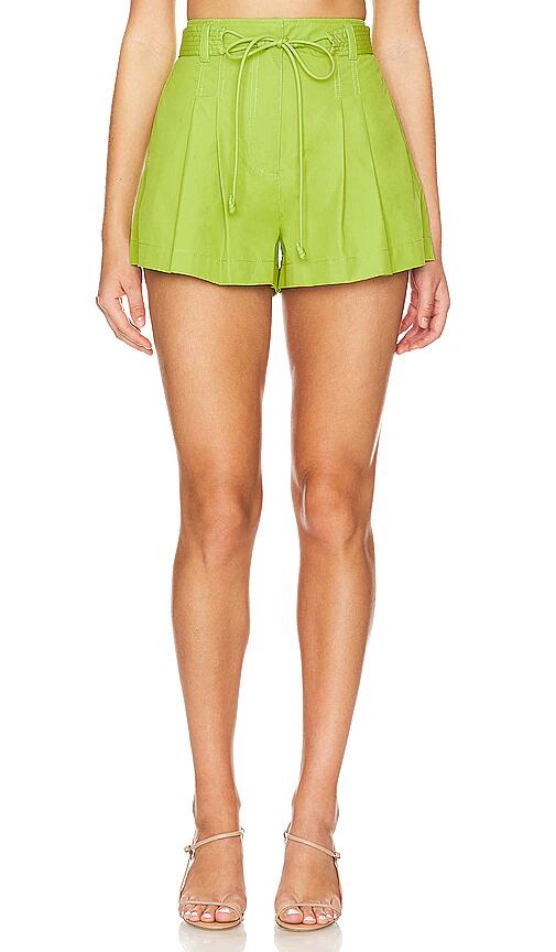 Ulla Johnson Iris Shorts in Green Cover