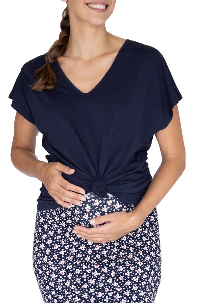 Angel Maternity Oversize Maternity T-Shirt in Navy Cover