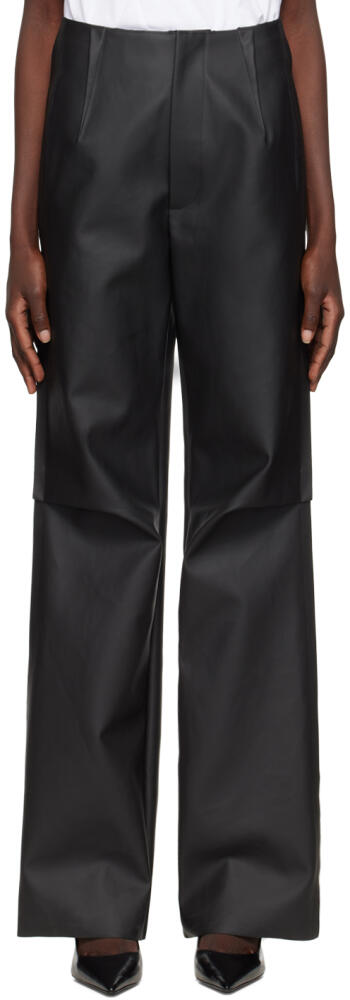 GAUCHERE Black Coated Trousers Cover