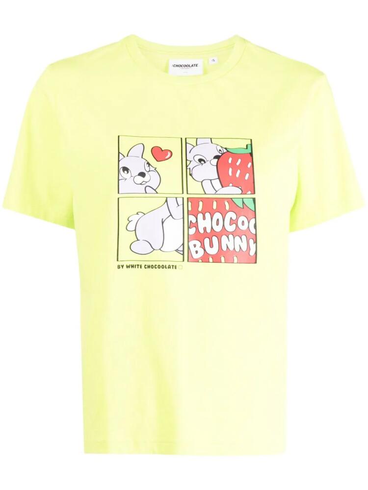 CHOCOOLATE cartoon-print short-sleeved T-shirt - Yellow Cover