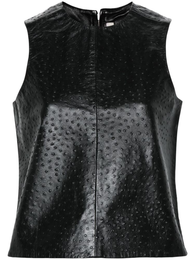 REMAIN leather top - Black Cover