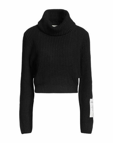 Hinnominate Woman Turtleneck Black Acrylic, Polyester Cover