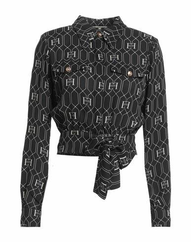 Elisabetta Franchi Woman Shirt Black Viscose Cover