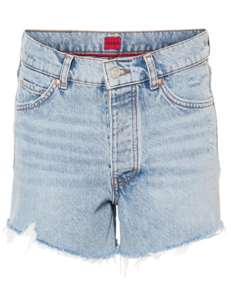 HUGO distressed denim shorts - Blue Cover