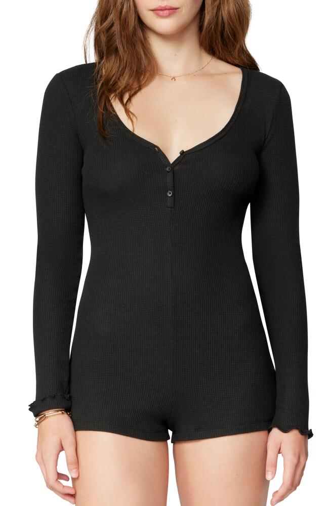 Florence by Mills Micro Thermal Long Sleeve Romper in Black Cover