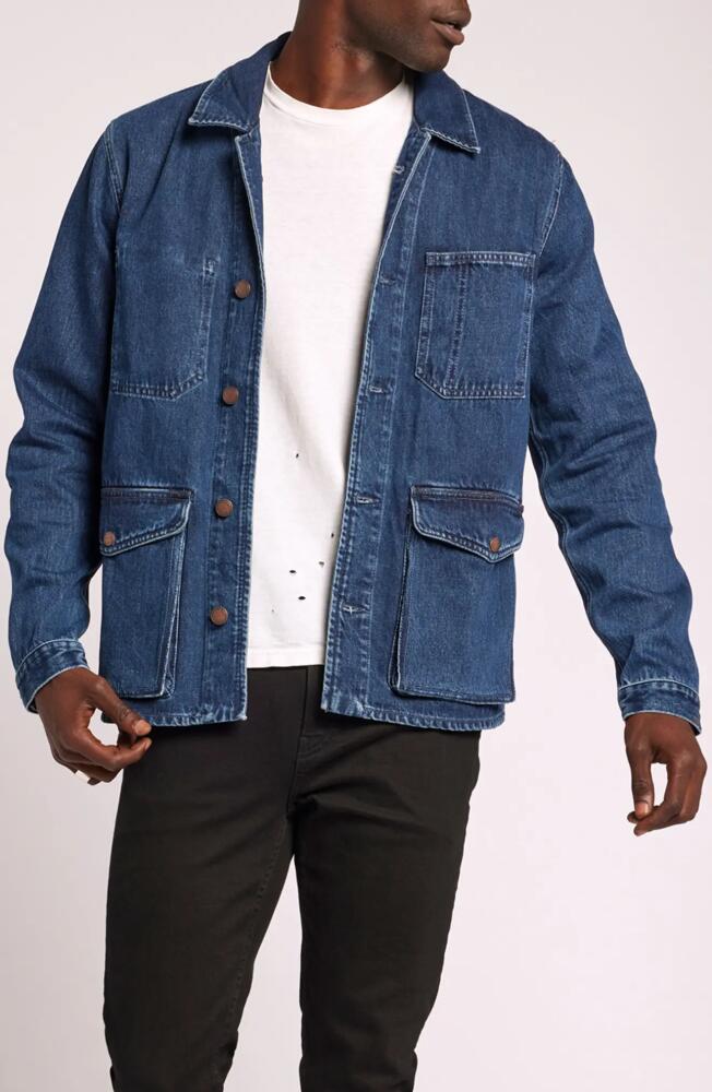 Current/Elliott Button-Up Denim Jacket in Canyon Cover