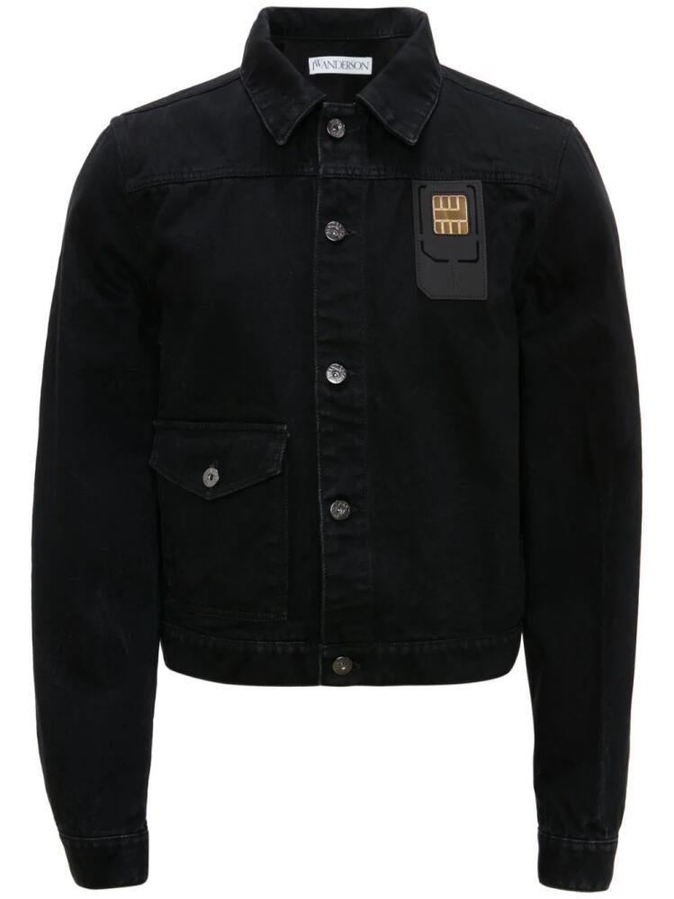 JW Anderson Sim Card cotton trucker jacket - Black Cover