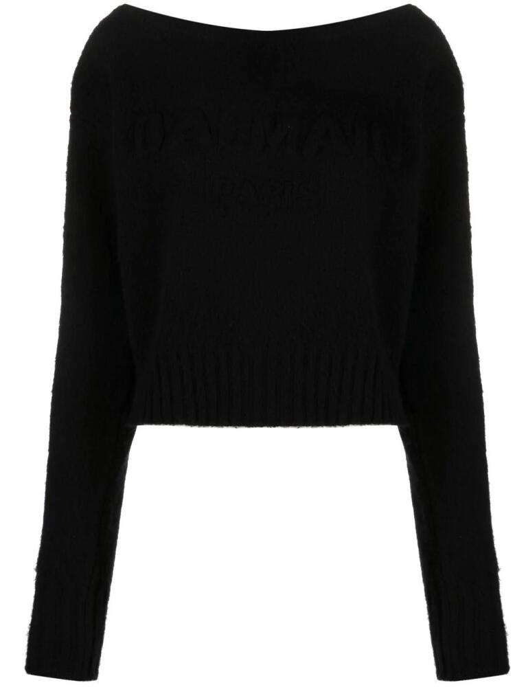 Balmain boat-neck jumper - Black Cover