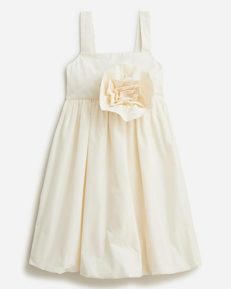 J.Crew Girls' rosette dress in taffeta Cover