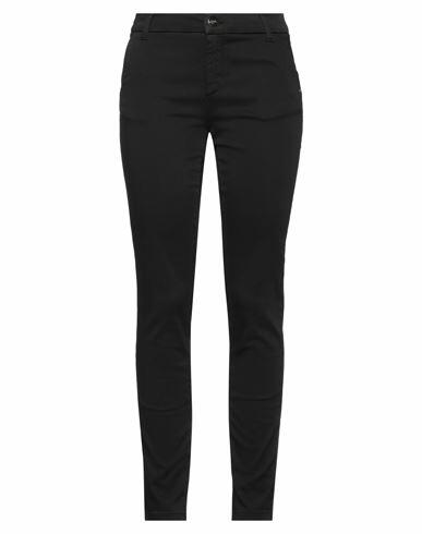 Marani Woman Pants Black Cotton, Polyester, Elastane Cover