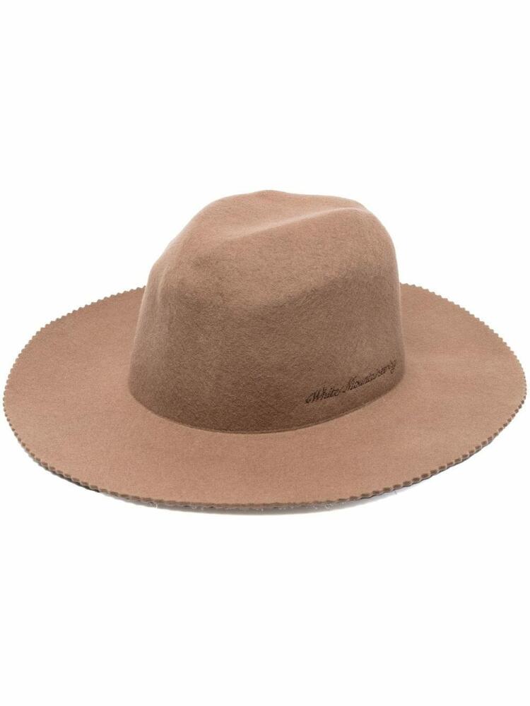 White Mountaineering wool fedora hat - Brown Cover