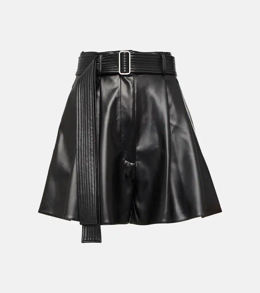 Alex Perry Pace high-rise pleated shorts Cover