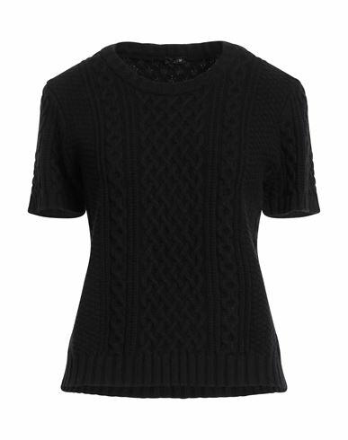 Aspesi Woman Sweater Black Virgin Wool Cover