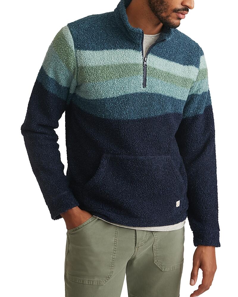 Marine Layer Colorblocked Sherpa Pullover Cover