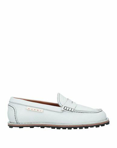 Marni Woman Loafers White Soft Leather Cover