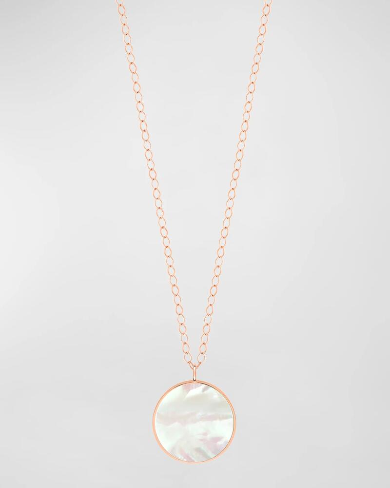 GINETTE NY Maria Mother-of-Pearl Disc on Chain Necklace Cover