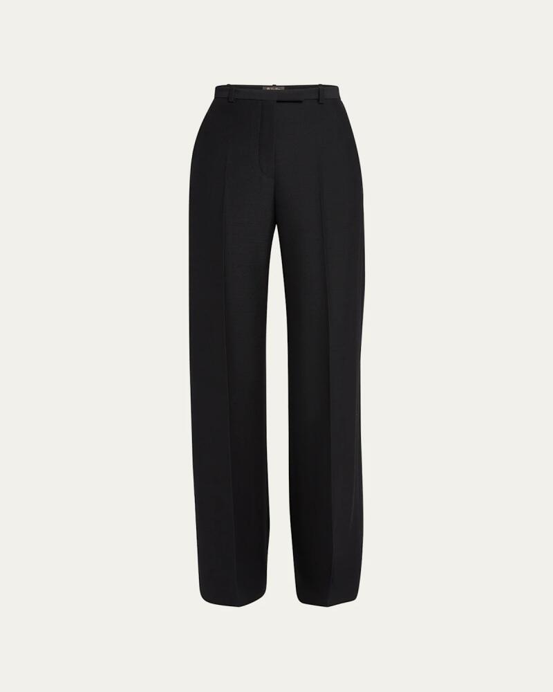 Loro Piana Emmit Slubbed Wool Trousers Cover