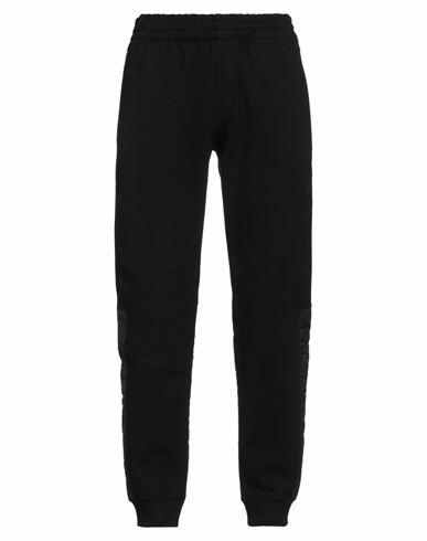 Bikkembergs Man Pants Black Cotton, Elastane Cover