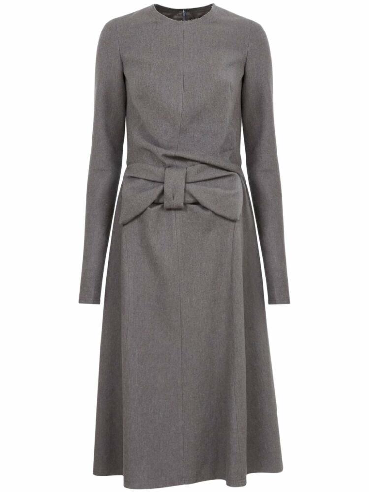 Maison Margiela bow-detailing midi dress - Grey Cover