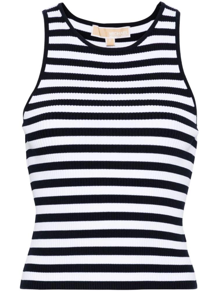 Michael Michael Kors striped ribbed tank top - Blue Cover