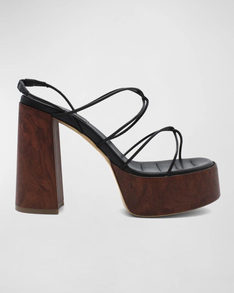 GIA/RHW Rosie Leather Strappy Platform Sandals Cover