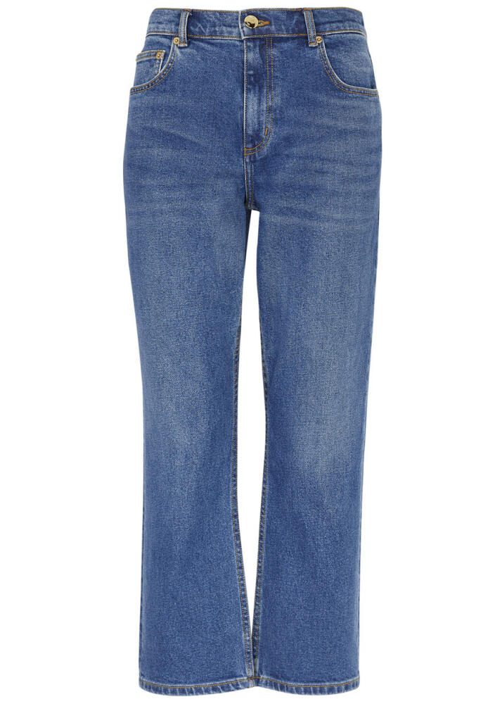 Tory Burch Cropped Flared Jeans - Denim Cover