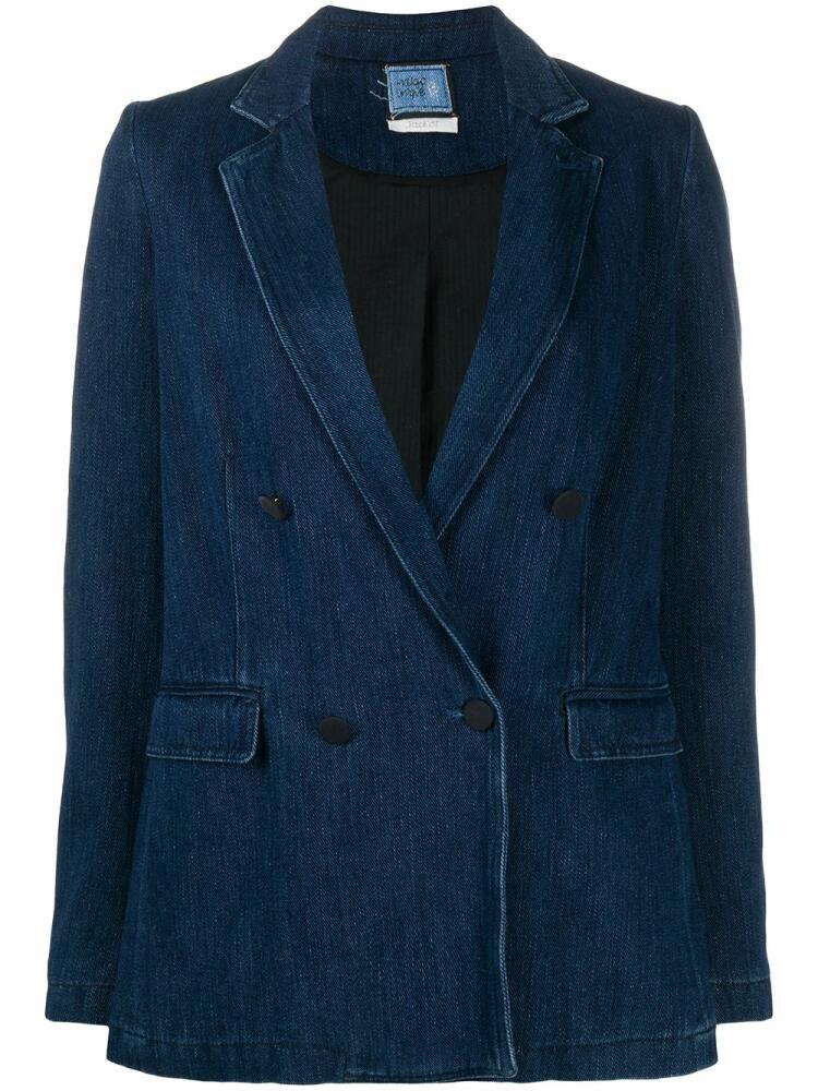 Forte Forte double-breasted denim blazer - Blue Cover