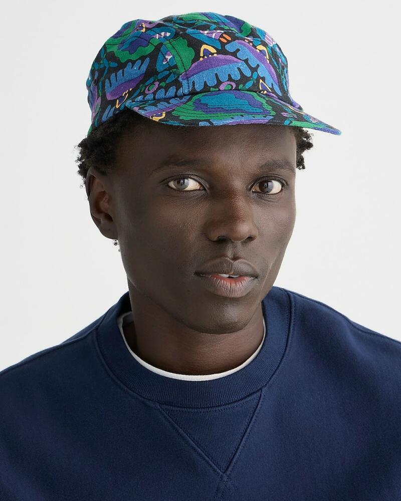 J.Crew Three-panel printed linen cap Cover