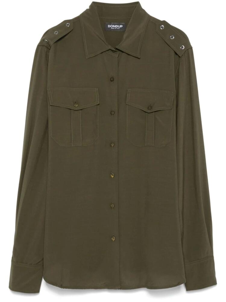 DONDUP spread-collar shirt - Green Cover