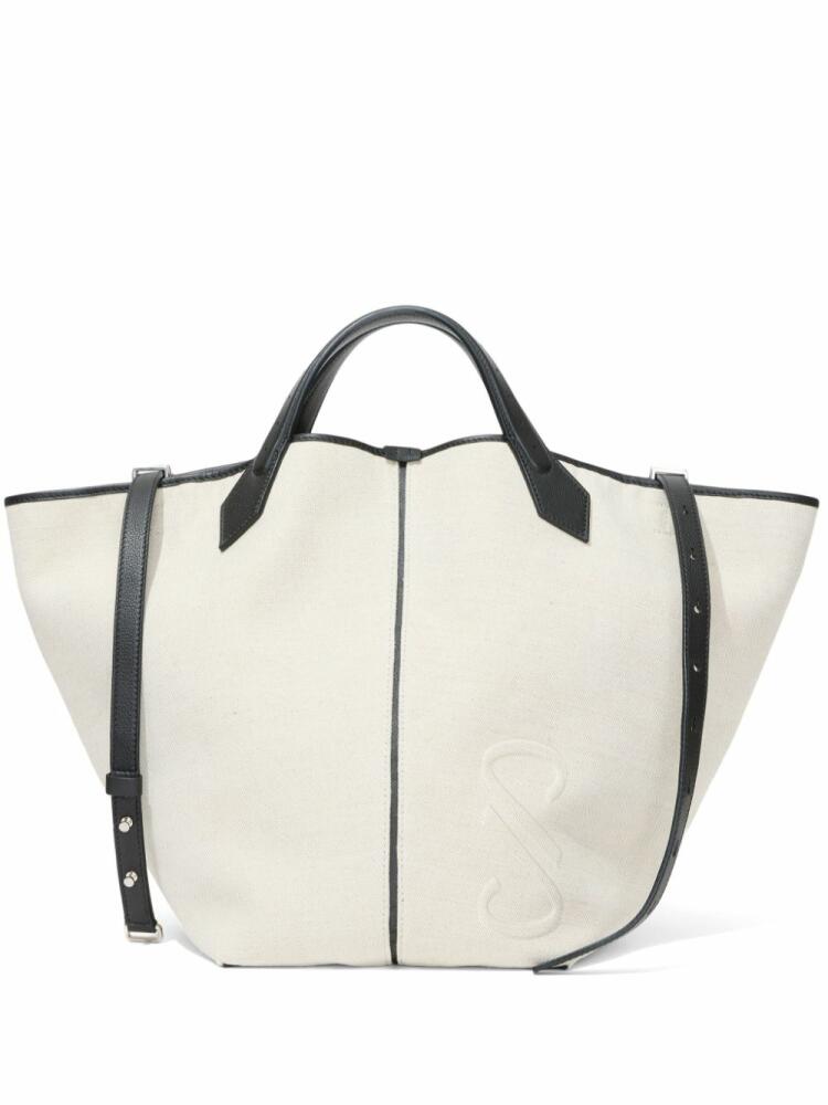 Proenza Schouler XL PS1 canvas tote bag - White Cover