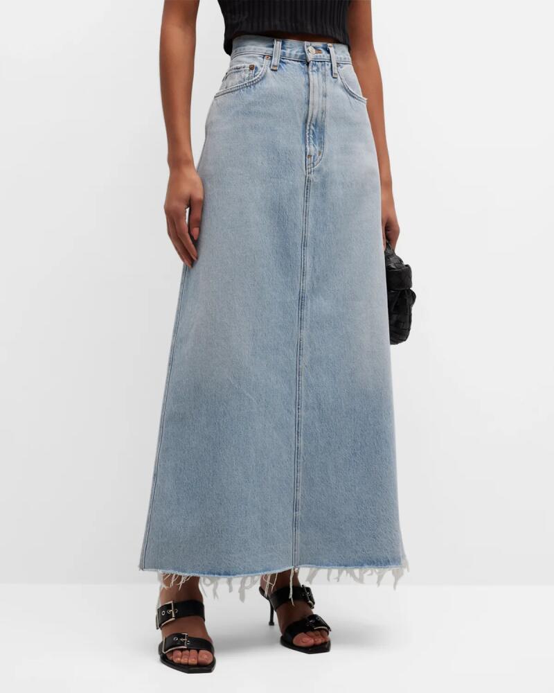 AGOLDE Hilla Denim Maxi Skirt Cover