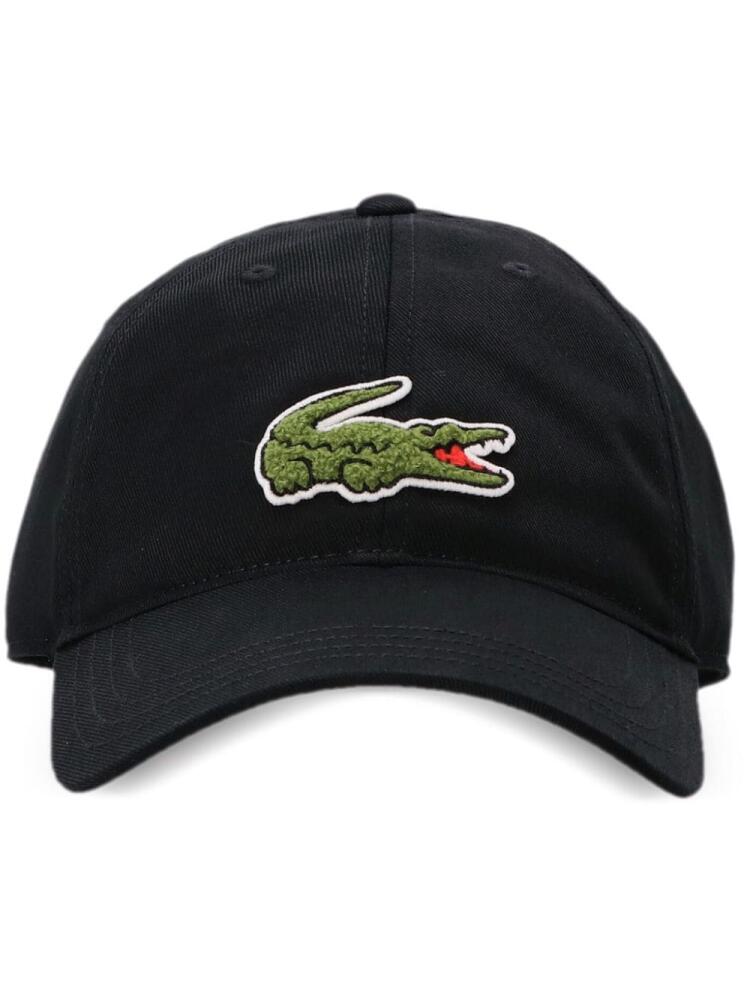 Lacoste appliqué cotton cap - Black Cover