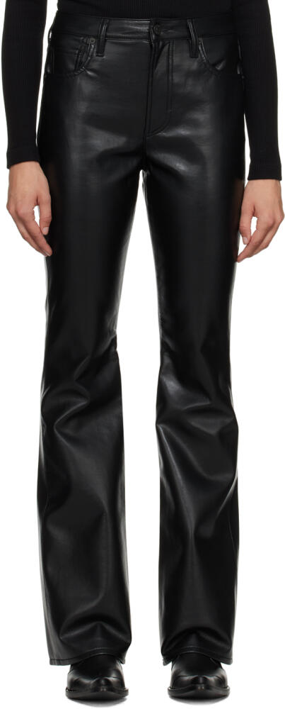 Citizens of Humanity Black Lilah Leather Pants Cover