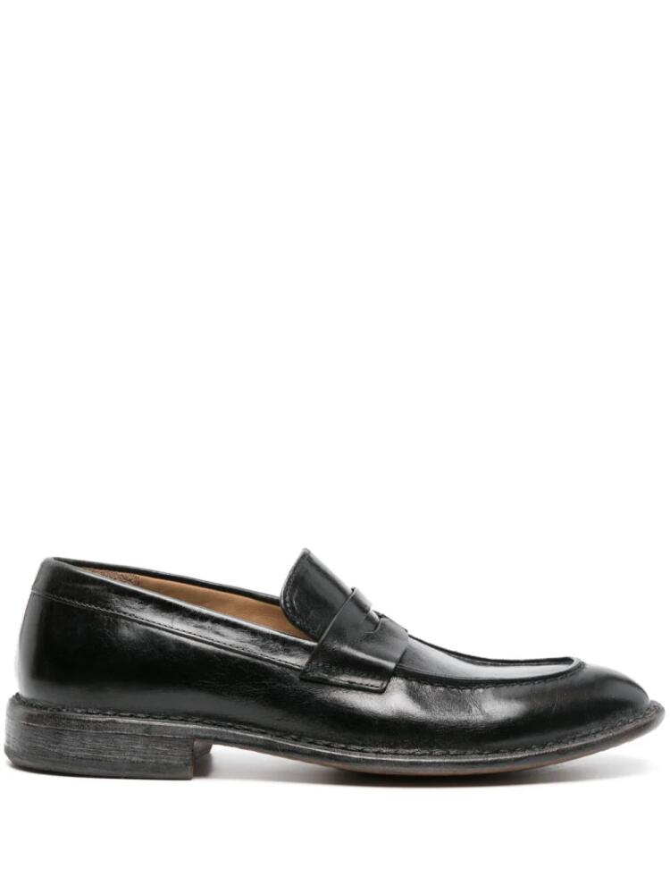 Moma leather penny loafers - Black Cover