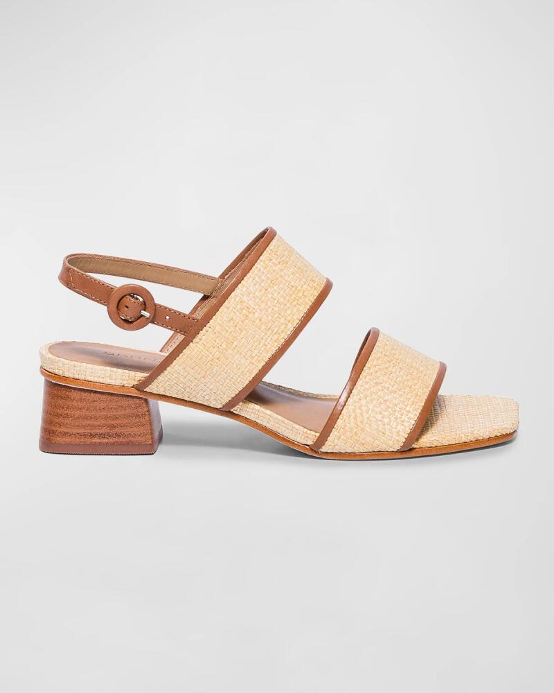 Bernardo Raffia Dual-Band Slingback Sandals Cover