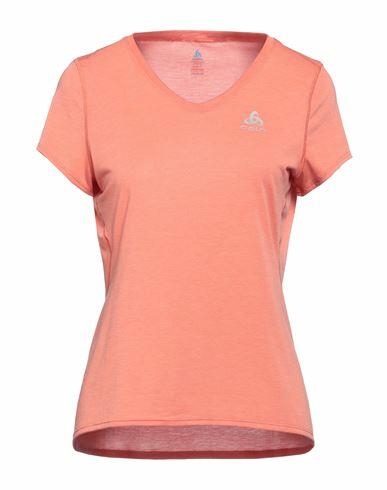 Odlo Woman T-shirt Salmon pink Polyester, Lyocell, Elastane Cover