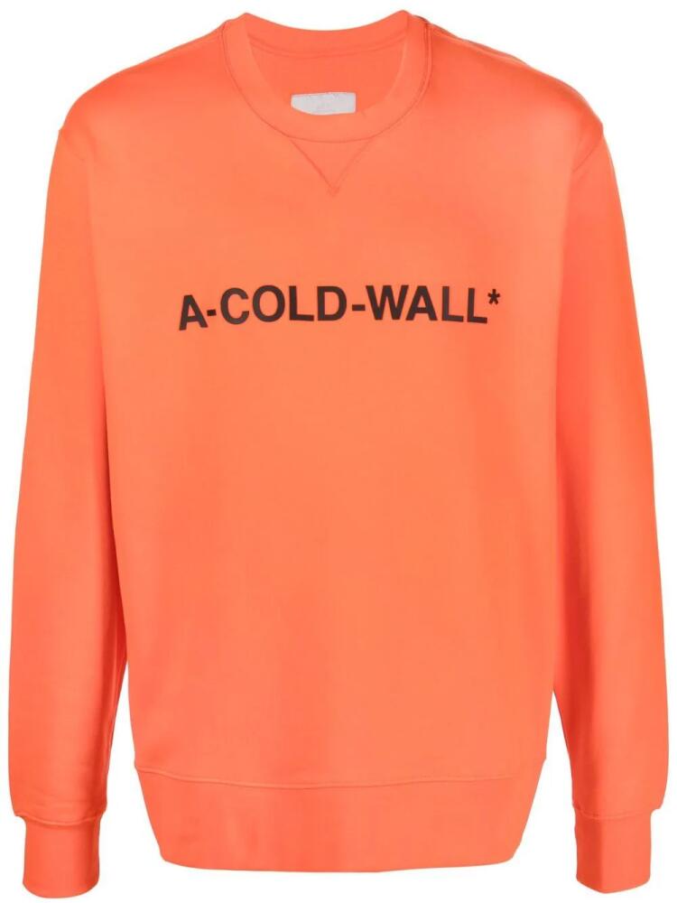 A-COLD-WALL* logo print sweatshirt - Orange Cover